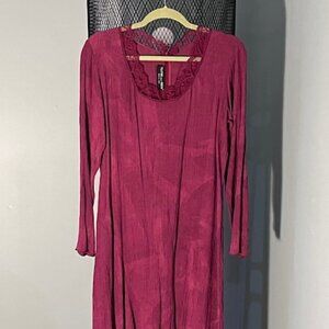 Teatro Dei Sogni Designer Made in Italy Women's Burgundy Dress Size 10